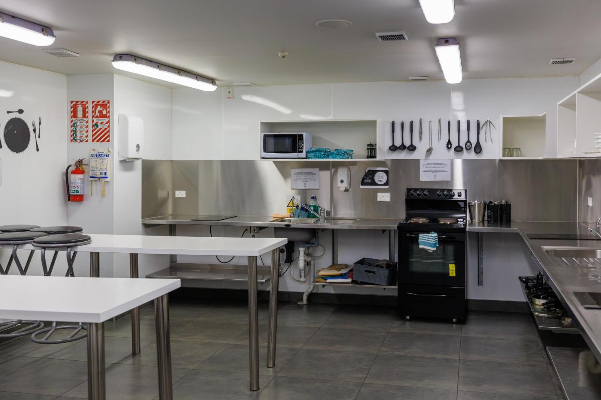 The Bealey Quarter Motel Christchurch Kültér fotó The kitchen at the station